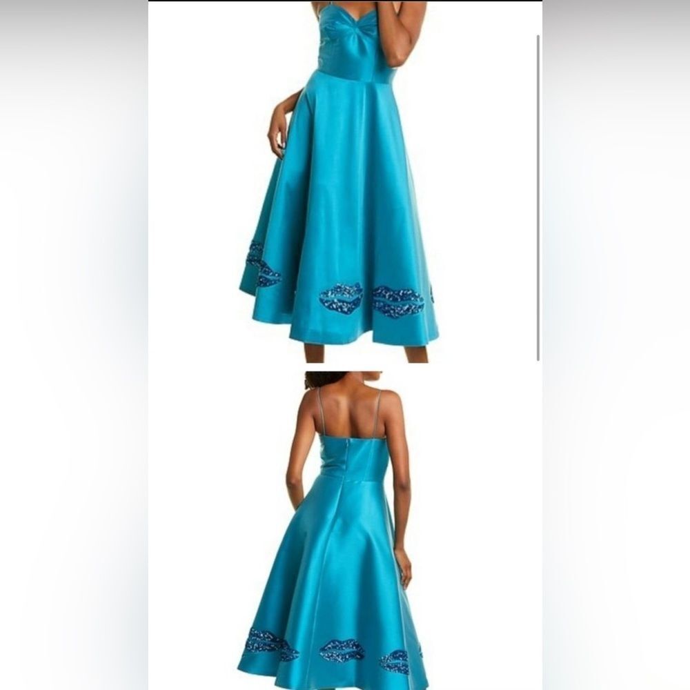 Sachin + Babi Blue Strapless A-Line Midi Dress - Picture 2 of 2
